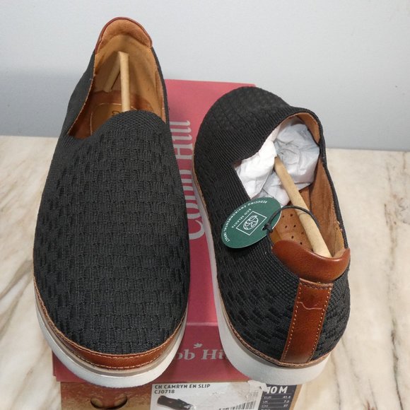 Rockport Shoes - NiB Nice! Rockport Women's Camryn Slip Loafer Flat Black Knit 10